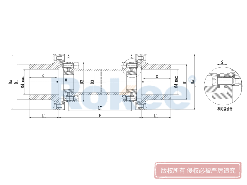 RLAT超長軸距膜片聯(lián)軸器