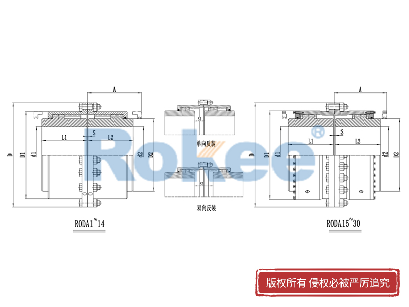 RODA鼓形齒式聯(lián)軸器,齒式聯(lián)軸器廠家,齒式聯(lián)軸器生產(chǎn)廠家