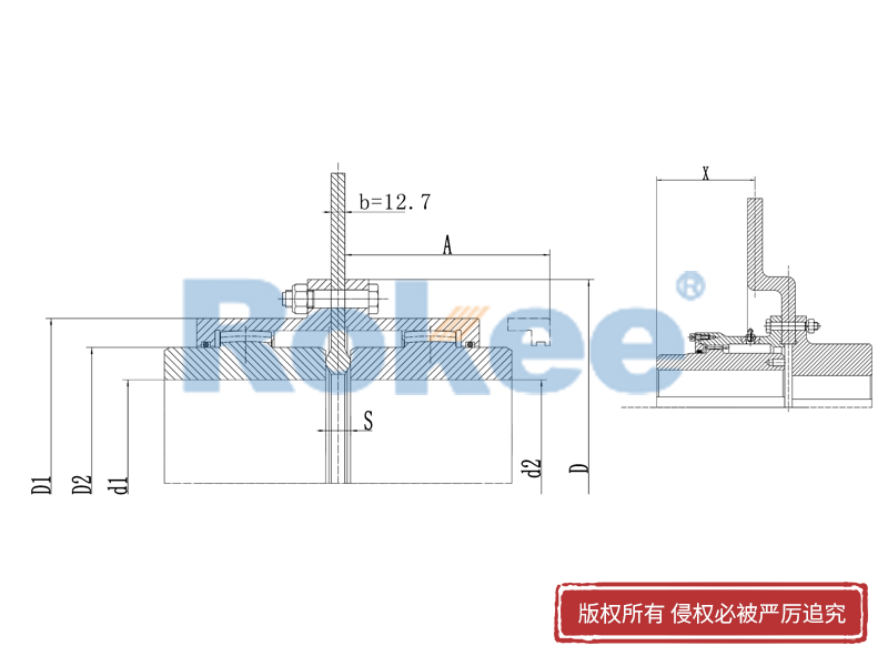 RODP制動(dòng)盤型鼓形齒式聯(lián)軸器,齒式聯(lián)軸器廠家,齒式聯(lián)軸器生產(chǎn)廠家